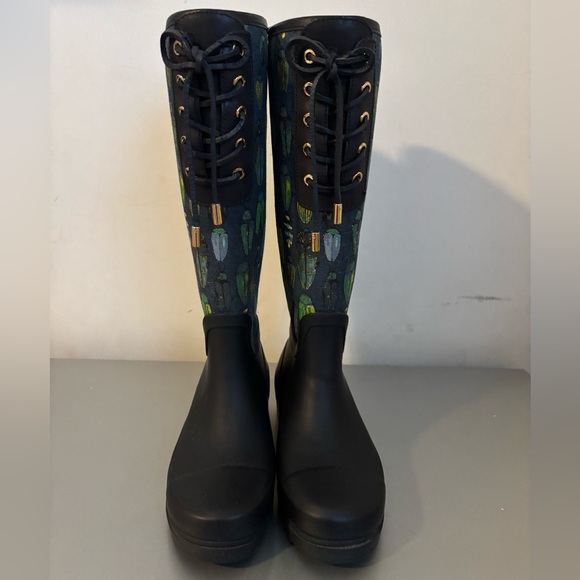 Tory Burch Lana Beetle Printed Tall Rain
Boots - Picture 1 of 4